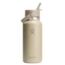 Load image into Gallery viewer, Hydro Flask Stainless Steel Wide Mouth With Flex Straw Cap Oat - 32oz

