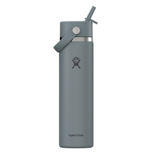 Load image into Gallery viewer, Hydro Flask Stainless Steel Wide Mouth With Flex Straw Cap Shale Gray - 24 oz
