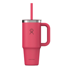 Load image into Gallery viewer, Hydro Flask Stainless Steel Travel Tumbler With Clear Lid Popstar Pink - 24oz
