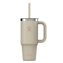 Load image into Gallery viewer, Hydro Flask Stainless Steel Travel Tumbler With Clear Lid Oat - 24oz
