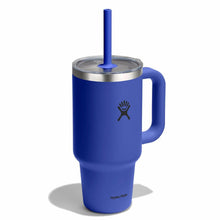 Load image into Gallery viewer, 32 oz Travel Tumbler With Clear Lid - Capri Blue
