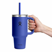 Load image into Gallery viewer, 32 oz Travel Tumbler With Clear Lid - Capri Blue
