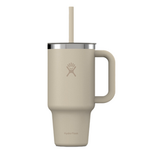 Load image into Gallery viewer, Hydro Flask Stainless Steel Travel Tumbler With Clear Lid Oat - 32oz
