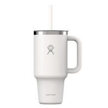 Load image into Gallery viewer, Hydro Flask Stainless Steel Travel Tumbler With Clear Lid White - 32 oz
