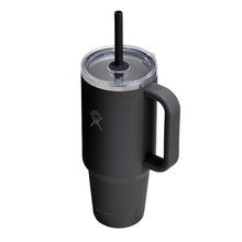 Load image into Gallery viewer, Hydro Flask Stainless Steel Travel Tumbler With Clear Lid Black - 40 oz
