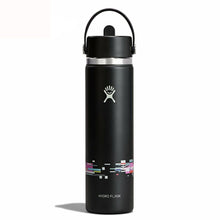 Load image into Gallery viewer, 24 oz Wide Flex Straw Cap - Glitch Black
