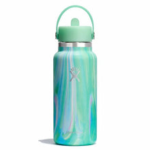 Load image into Gallery viewer, Wide Mouth With Flex Straw Cap Jelly Green LE 32oz
