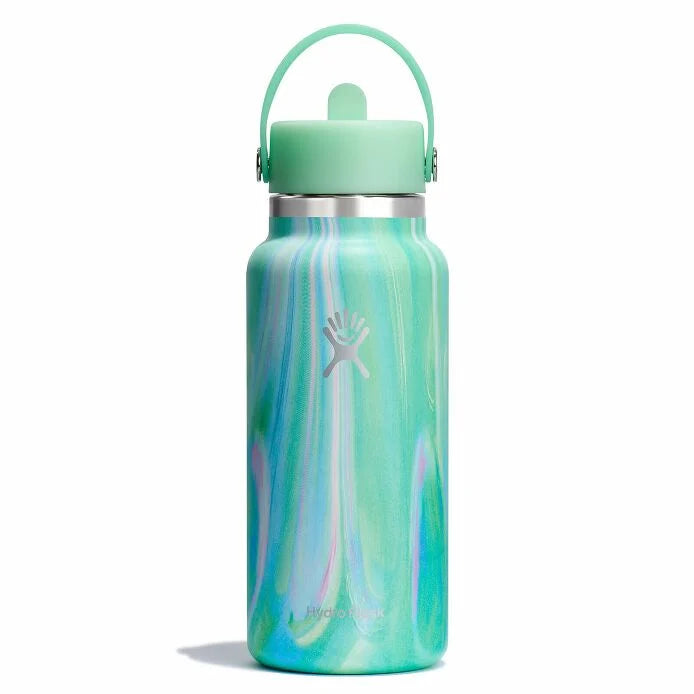 Wide Mouth With Flex Straw Cap Jelly Green LE 32oz – Hydro Flask