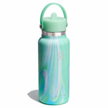Load image into Gallery viewer, Wide Mouth With Flex Straw Cap Jelly Green LE 32oz
