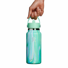 Load image into Gallery viewer, Wide Mouth With Flex Straw Cap Jelly Green LE 32oz
