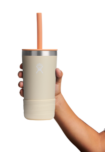 Kids Tumbler With Straw & Boot Coconut 12oz