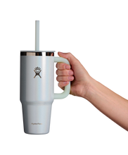 Load image into Gallery viewer, Travel Tumbler Glimmer Blue 24oz
