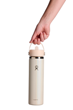 Load image into Gallery viewer, Wide Mouth With Flex Straw Cap Glimmer Cream 24oz
