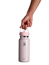 Load image into Gallery viewer, Wide Mouth With Flex Straw Cap Glimmer Pink 32oz
