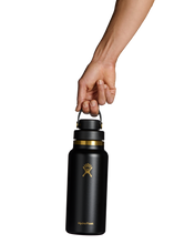 Load image into Gallery viewer, Wide Mouth With Flex Chug Cap Black Tie 32oz
