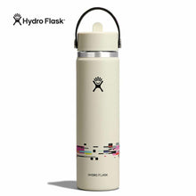 Load image into Gallery viewer, 24 oz Wide Flex Straw Cap - Glitch White
