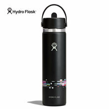 Load image into Gallery viewer, 24 oz Wide Flex Straw Cap - Glitch Black
