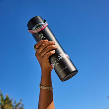 Load image into Gallery viewer, 24 oz Wide Flex Straw Cap - Glitch Black
