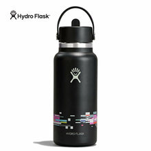 Load image into Gallery viewer, 32 oz Wide Flex Straw Cap - Glitch Black
