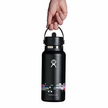 Load image into Gallery viewer, 32 oz Wide Flex Straw Cap - Glitch Black
