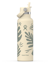 Load image into Gallery viewer, Standard Mouth With Flex Straw Cap Botanical Bliss Coconut 21oz
