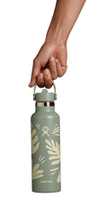 Load image into Gallery viewer, Standard Mouth With Flex Straw Cap Botanical Bliss Agave 21oz
