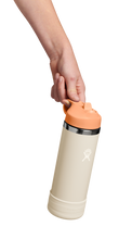 Load image into Gallery viewer, Kids Wide Mouth Straw Cap &amp; Boot Coconut 18oz
