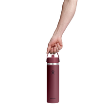 Load image into Gallery viewer, 24 oz Wide Flex Straw Cap - Burgundy
