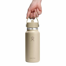 Load image into Gallery viewer, Hydro Flask Stainless Steel Wide Mouth With Flex Straw Cap Oat - 32oz
