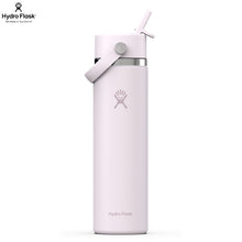 Load image into Gallery viewer, Hydro Flask Stainless Steel Wide Mouth With Flex Straw Cap Cloud Pink - 24oz
