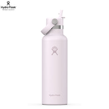 Load image into Gallery viewer, Hydro Flask Stainless Steel Standard Mouth With Flex Straw Cap Cloud Pink - 21oz
