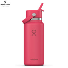 Load image into Gallery viewer, Hydro Flask Stainless Steel Wide Mouth With Flex Straw Cap Popstar Pink - 32oz
