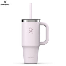 Load image into Gallery viewer, Hydro Flask Stainless Steel Travel Tumbler With Clear Lid Cloud Pink - 24oz
