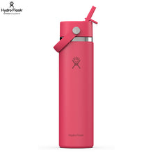Load image into Gallery viewer, Hydro Flask Stainless Steel Wide Mouth With Flex Straw Cap Popstar Pink - 24oz

