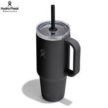Load image into Gallery viewer, Hydro Flask Stainless Steel Travel Tumbler With Clear Lid Black - 40 oz

