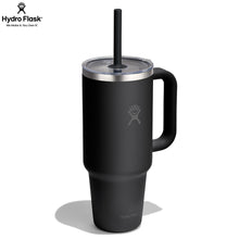 Load image into Gallery viewer, Hydro Flask Stainless Steel Travel Tumbler With Clear Lid Black - 40 oz
