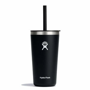 Tumbler With Straw Lid Black 20oz