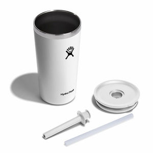 Tumbler With Straw Lid White 20oz