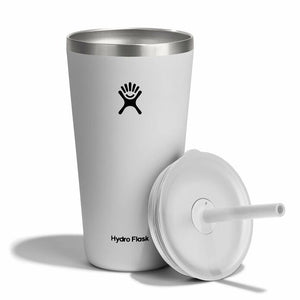 Tumbler With Straw Lid White 28oz
