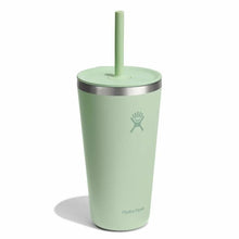 Load image into Gallery viewer, Tumbler With Straw Lid Aloe 28oz
