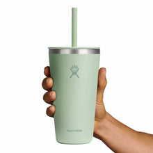 Load image into Gallery viewer, Tumbler With Straw Lid Aloe 28oz
