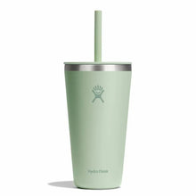 Load image into Gallery viewer, Tumbler With Straw Lid Aloe 28oz

