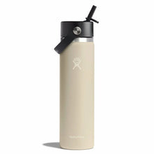 Load image into Gallery viewer, Wide Mouth With Flex Straw Cap Oat 24oz
