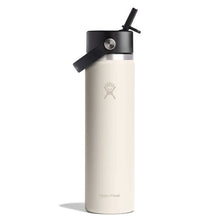 Load image into Gallery viewer, Wide Mouth With Flex Straw Cap Ivory 24oz
