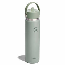 Load image into Gallery viewer, Wide Mouth With Flex Straw Cap Agave 24oz
