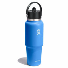 Load image into Gallery viewer, Wide Mouth Travel Bottle With Flex Straw Cap Cascade 32oz
