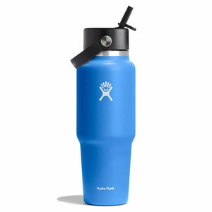 Wide Mouth Travel Bottle With Flex Straw Cap Cascade 32oz