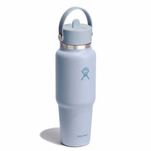 Load image into Gallery viewer, Wide Mouth Travel Bottle With Flex Straw Cap Surf 32oz
