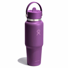 Load image into Gallery viewer, Wide Mouth Travel Bottle With Flex Straw Cap Beachplum Purple 32oz
