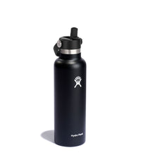 Load image into Gallery viewer, Standard Mouth With Flex Straw Cap Black 21oz
